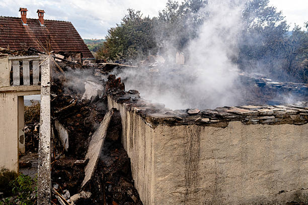Professional Fire Damage Removal technician working in Plano, TX